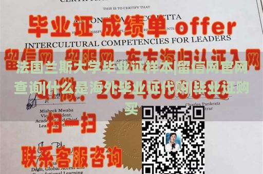 法国兰斯大学毕业证样本|留信网官网查询|什么是海外毕业证代购|毕业证购买